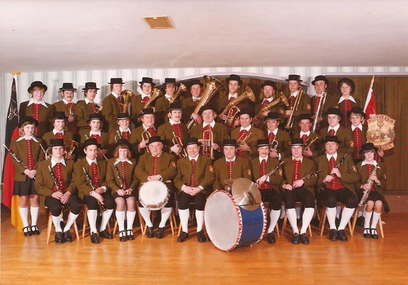 Die Musikkapelle im Jahre 1977
